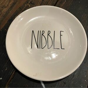 Rae Dunn Artisan Collection White plate. Nibble!